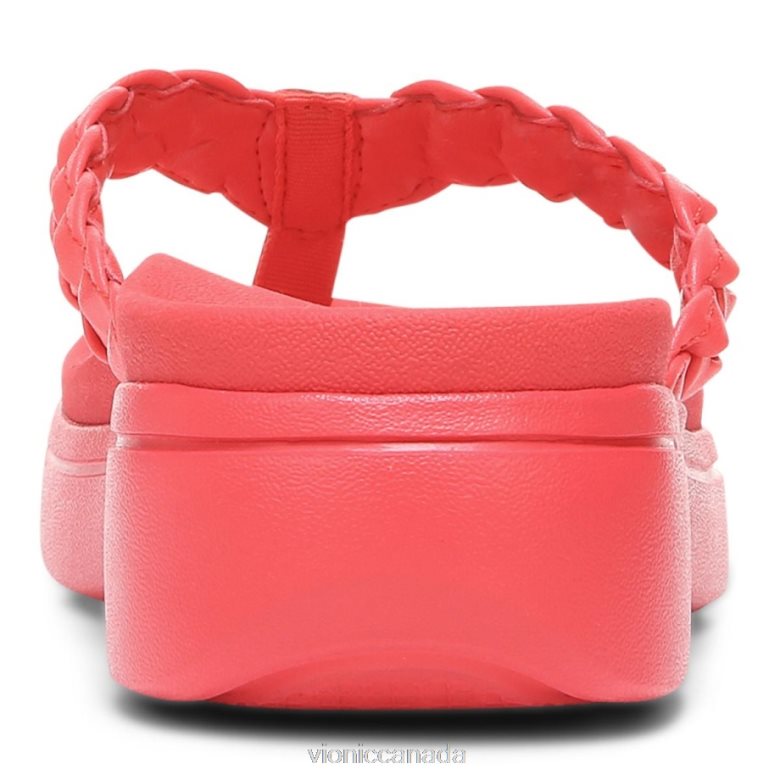 Vionic Kenji Platform Sandal 4642661328 Poppy Vionic canada sale