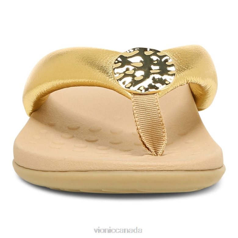 Vionic Lida Toe Post Sandal 4642661277 Gold Vionic sandals canada