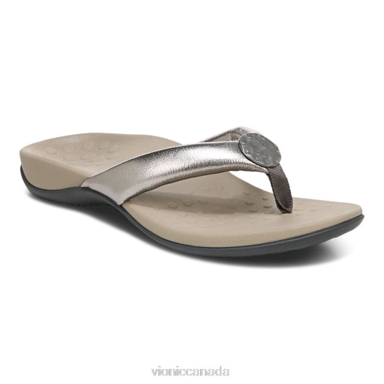 Vionic Lida Toe Post Sandal 4642661278 Pewter Vionic sneakers