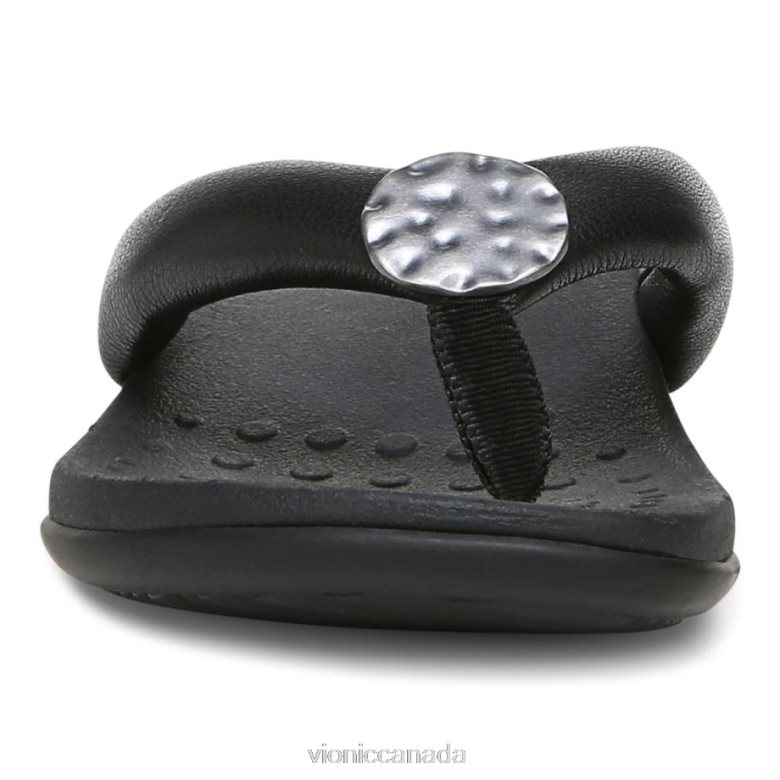 Vionic Lida Toe Post Sandal 4642661279 Black Vionic canada shoes