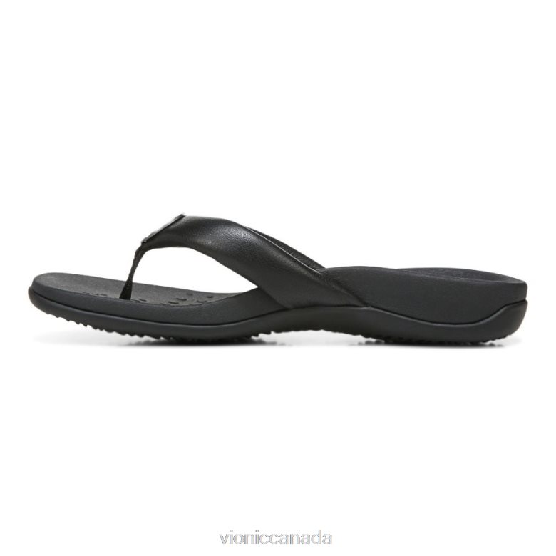Vionic Lida Toe Post Sandal 4642661279 Black Vionic canada shoes