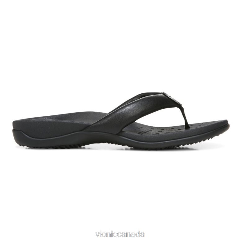Vionic Lida Toe Post Sandal 4642661279 Black Vionic canada shoes