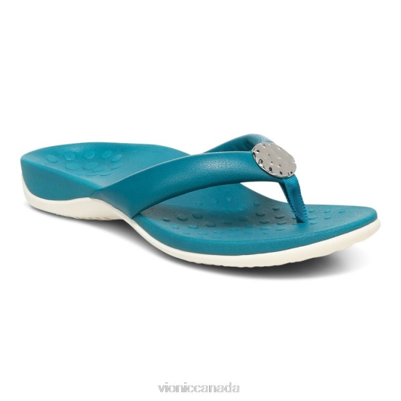 Vionic Lida Toe Post Sandal 4642661281 Nile Blue Vionic canada