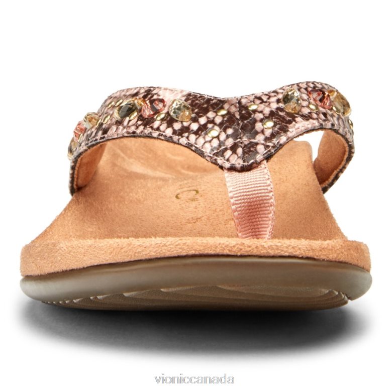 Vionic Lucia Toe Post Sandal 4642661394 Camelia Snake Vionic boots canada