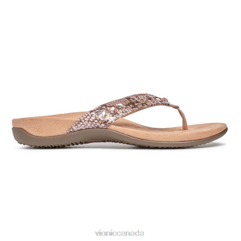 Vionic Lucia Toe Post Sandal 4642661394 Camelia Snake Vionic boots canada