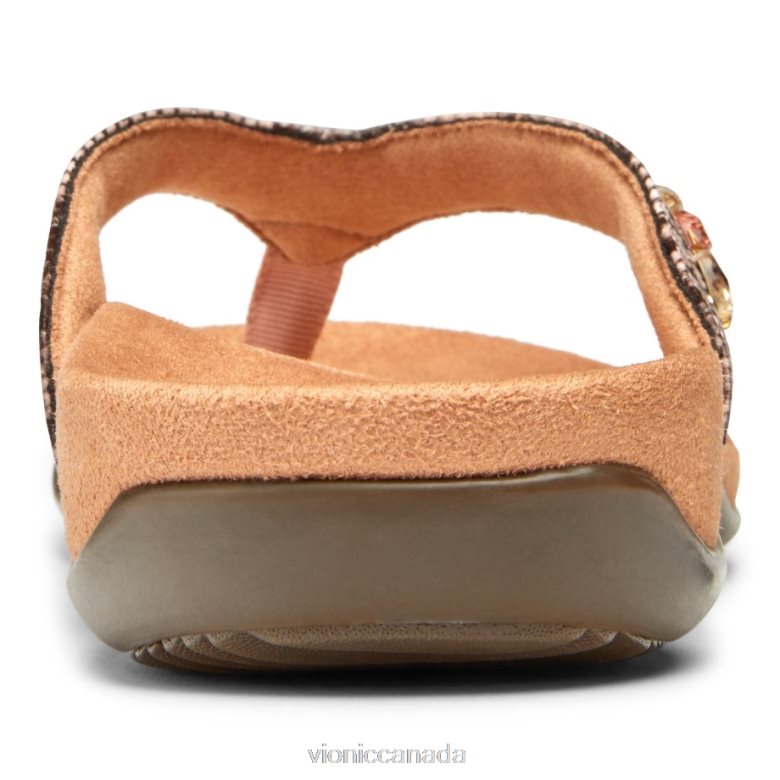 Vionic Lucia Toe Post Sandal 4642661394 Camelia Snake Vionic boots canada