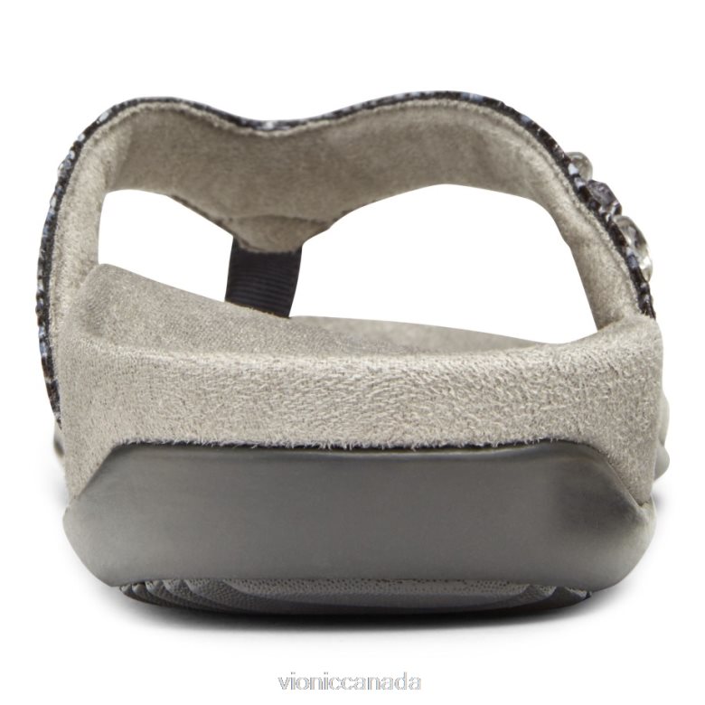Vionic Lucia Toe Post Sandal 4642661395 Slate Grey Snake Vionic calgary