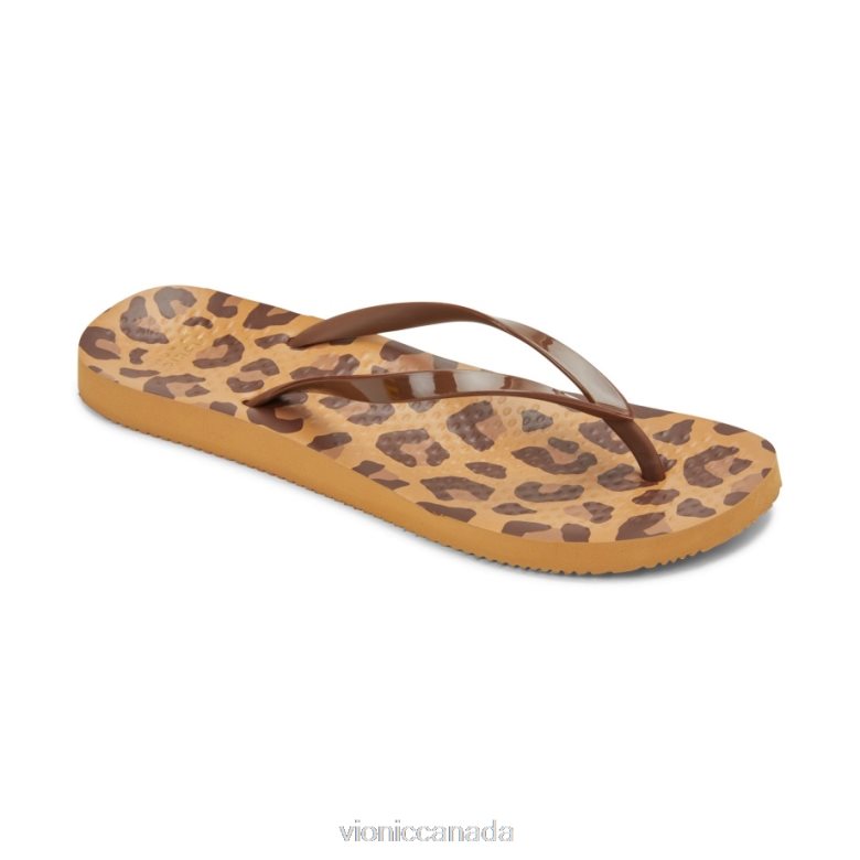 Vionic Noosa Flip Flop 464266136 Brown Leopard Vionic shoes calgary