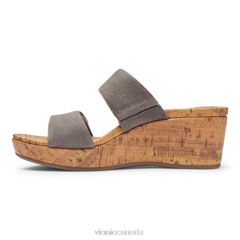 Vionic Pepper Wedge Heel 464266224 Slate Grey Vionic shoes calgary