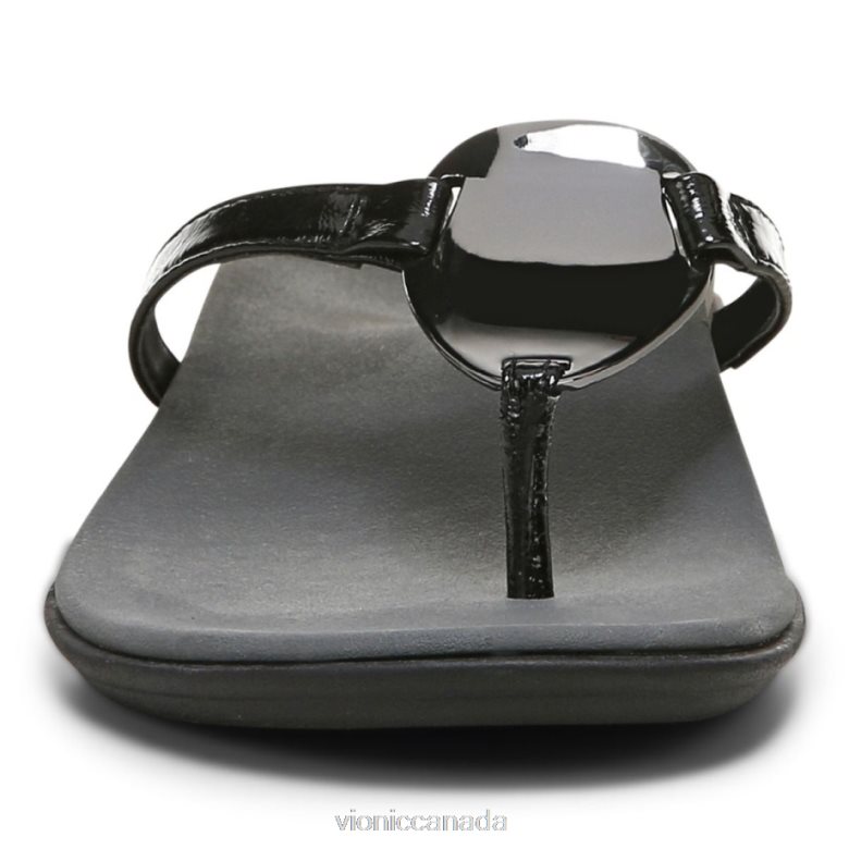 Vionic Raysa Toe Post Sandal 4642661311 Black Vionic canada shoes