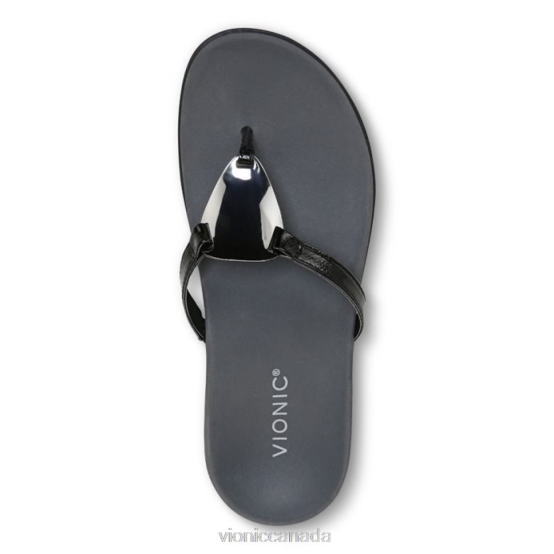 Vionic Raysa Toe Post Sandal 4642661311 Black Vionic canada shoes