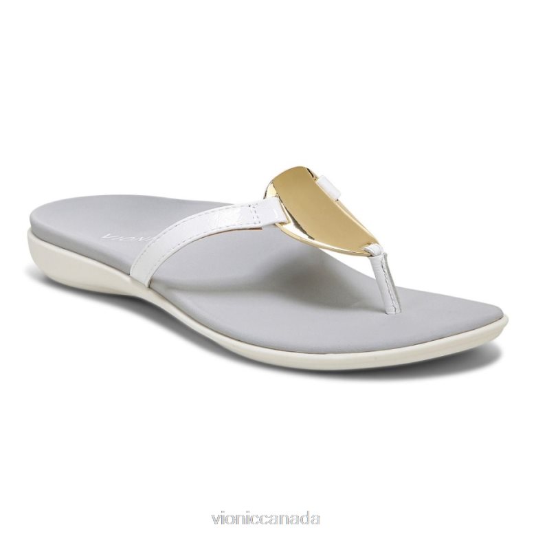 Vionic Raysa Toe Post Sandal 4642661313 White Vionic canada