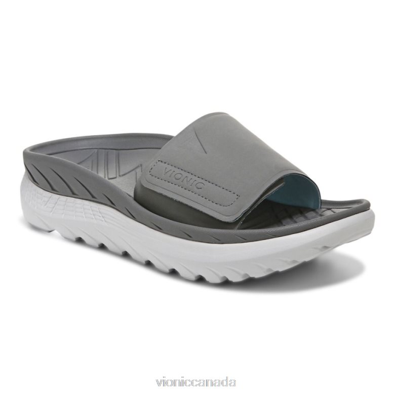 Vionic Rejuvenate All Gender Recovery Sandal 464266568 Charcoal Vapor Vionic shoes calgary