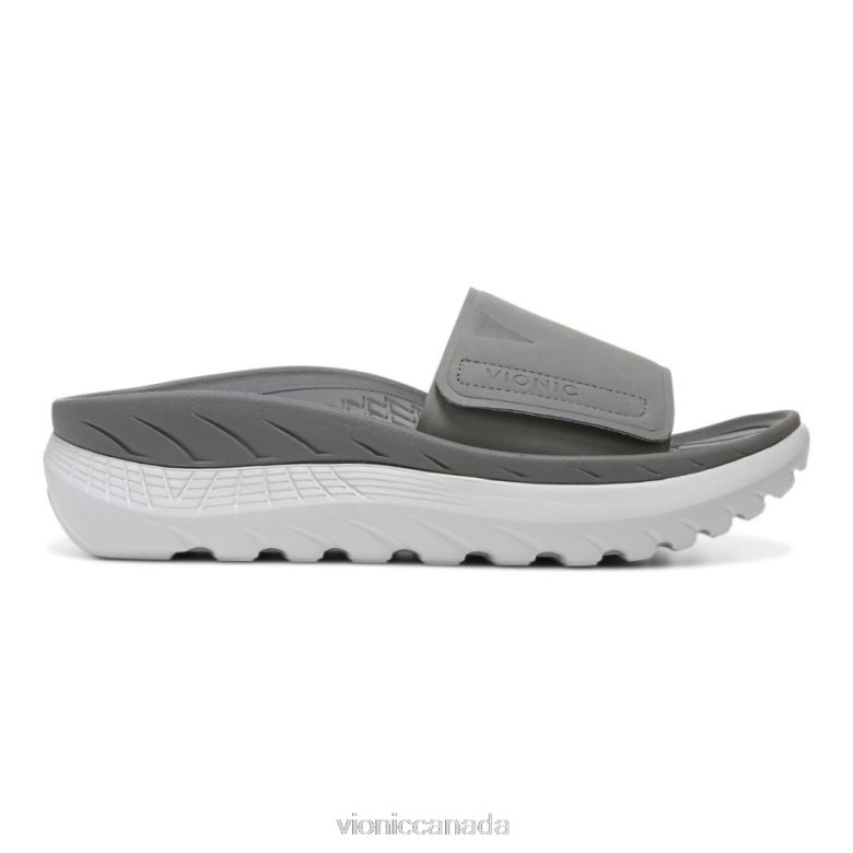 Vionic Rejuvenate All Gender Recovery Sandal 464266568 Charcoal Vapor Vionic shoes calgary