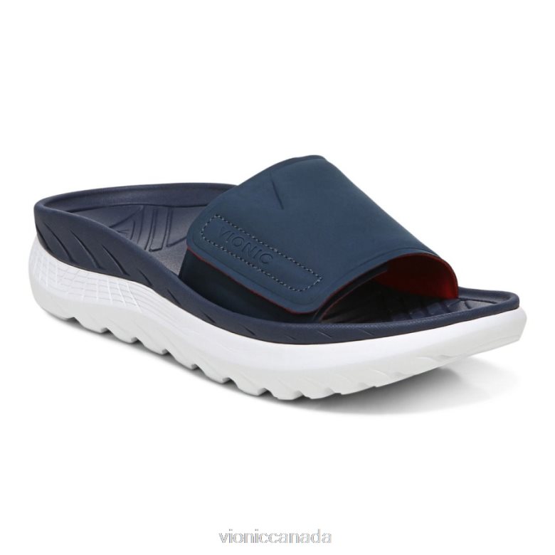 Vionic Rejuvenate All Gender Recovery Sandal 464266569 Navy Vionic sandals canada