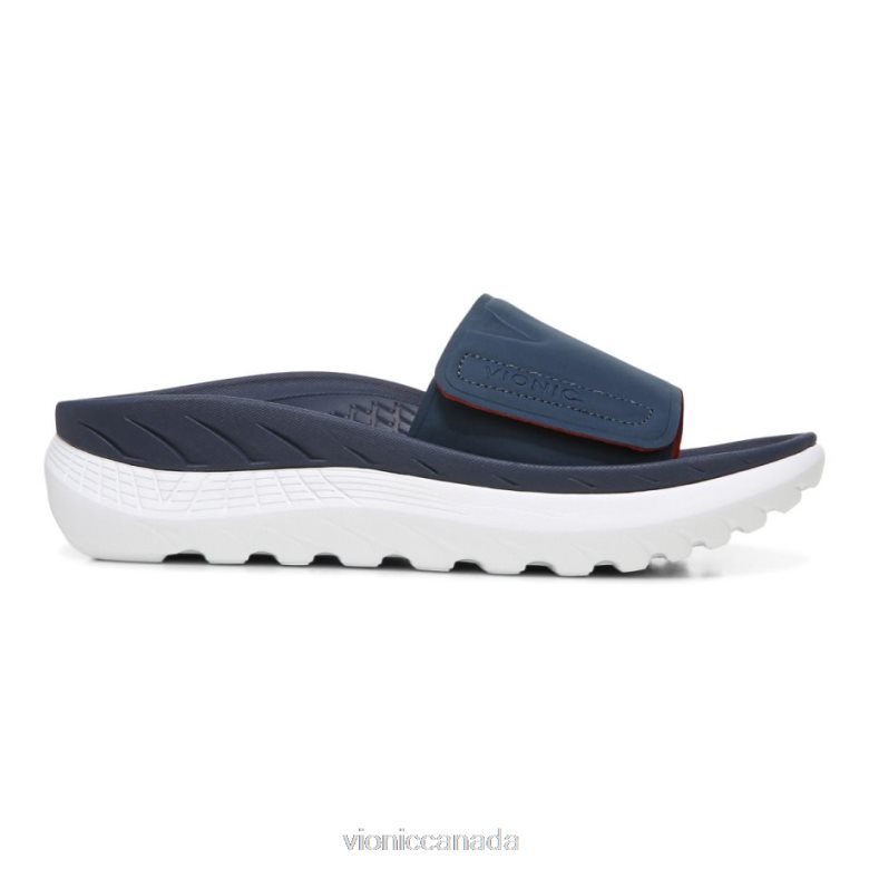 Vionic Rejuvenate All Gender Recovery Sandal 464266569 Navy Vionic sandals canada