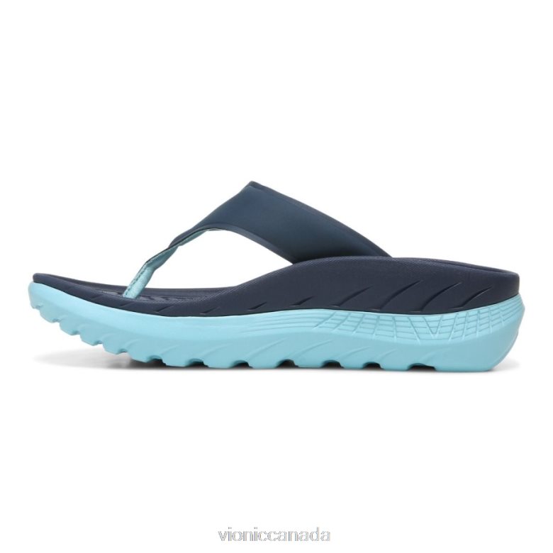 Vionic Restore Recovery Sandal 4642661290 Navy Porcelain Vionic boots canada