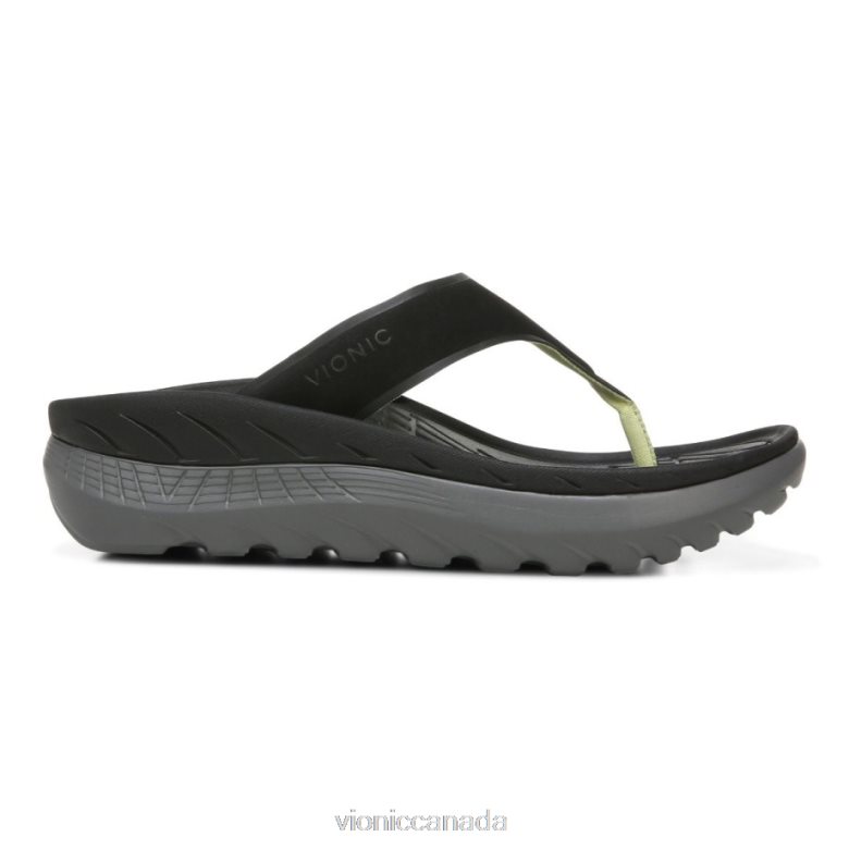 Vionic Restore Recovery Sandal 4642661291 Black Charcoal Vionic calgary