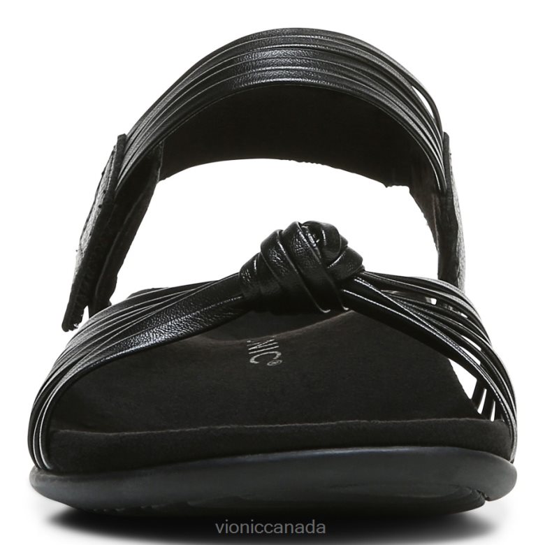 Vionic Talulah Quarter Strap Sandal 464266662 Black Leather Vionic boots canada