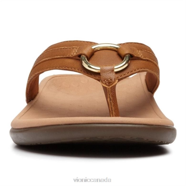 Vionic Tide Aloe Toe Post Sandal 4642661375 Mocha Leather Vionic canada shoes