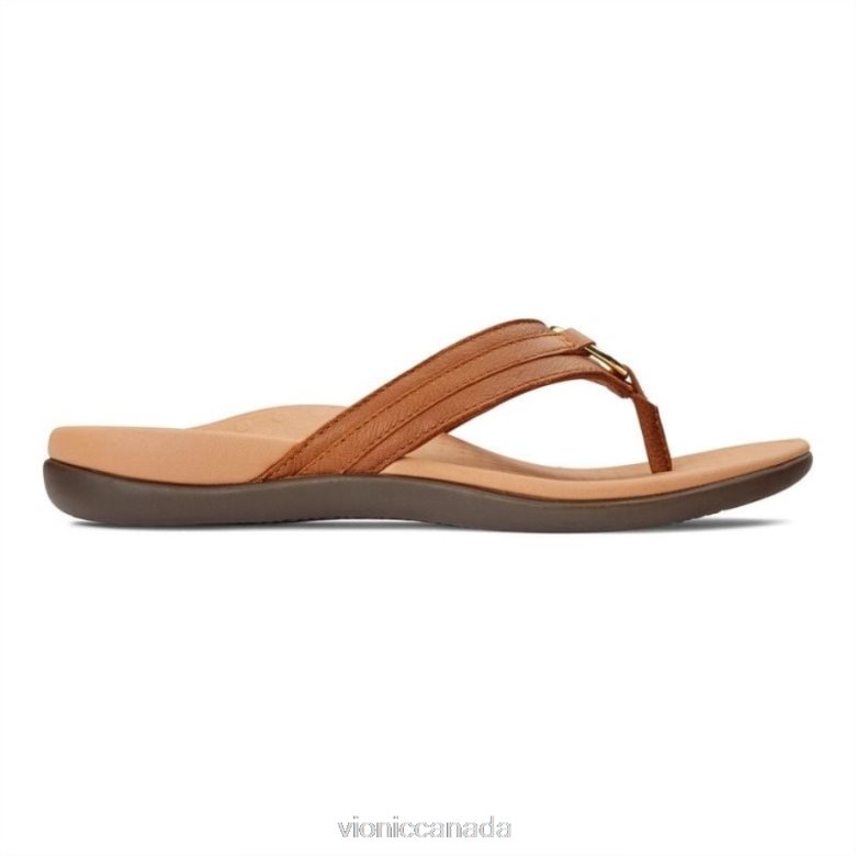 Vionic Tide Aloe Toe Post Sandal 4642661375 Mocha Leather Vionic canada shoes