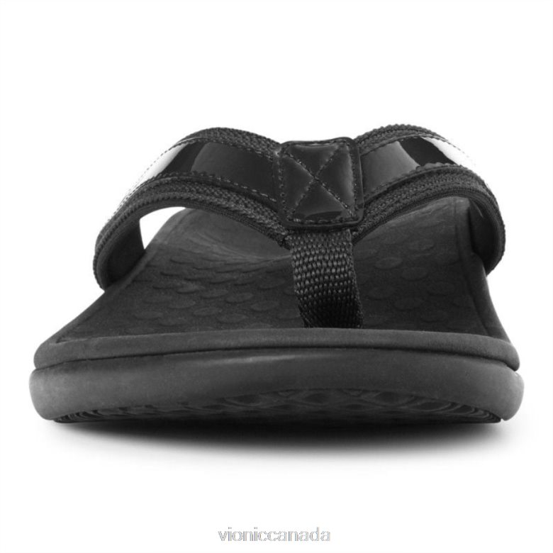 Vionic Tide II Toe Post Sandal 4642661385 Black Vionic canada
