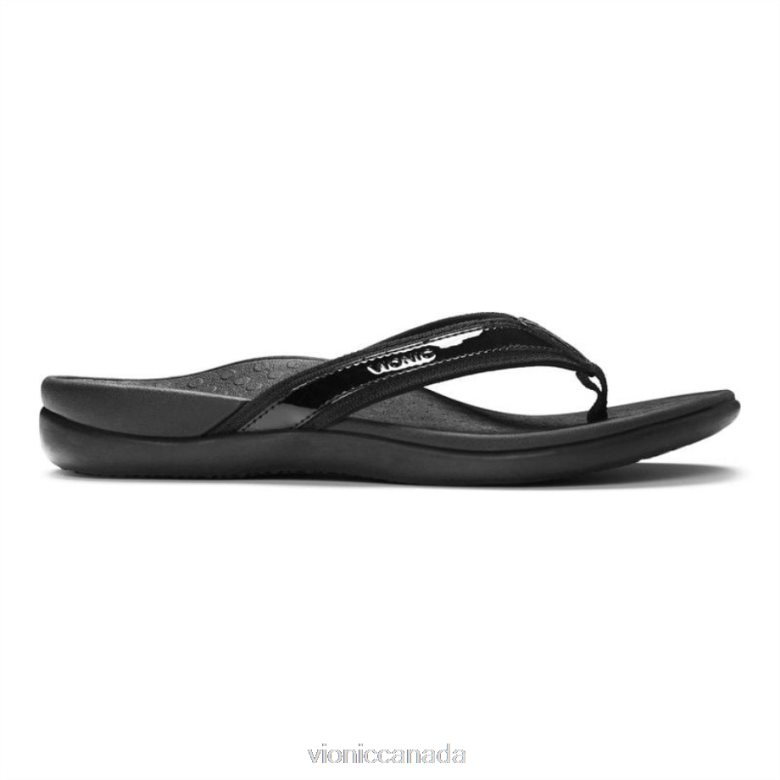 Vionic Tide II Toe Post Sandal 4642661385 Black Vionic canada