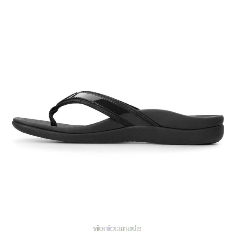 Vionic Tide II Toe Post Sandal 4642661385 Black Vionic canada