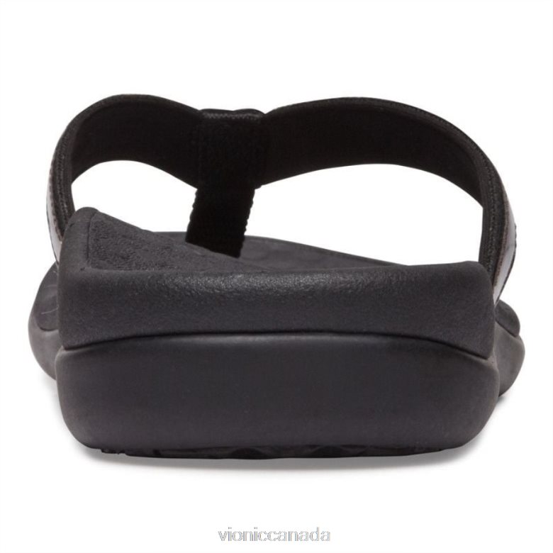Vionic Tide II Toe Post Sandal 4642661385 Black Vionic canada