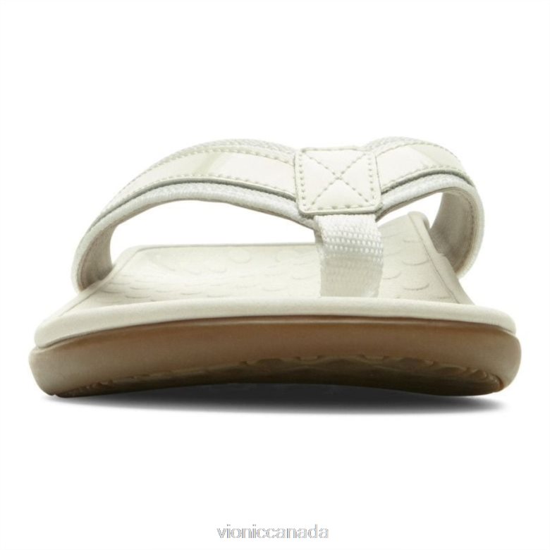 Vionic Tide II Toe Post Sandal 4642661387 White Vionic calgary