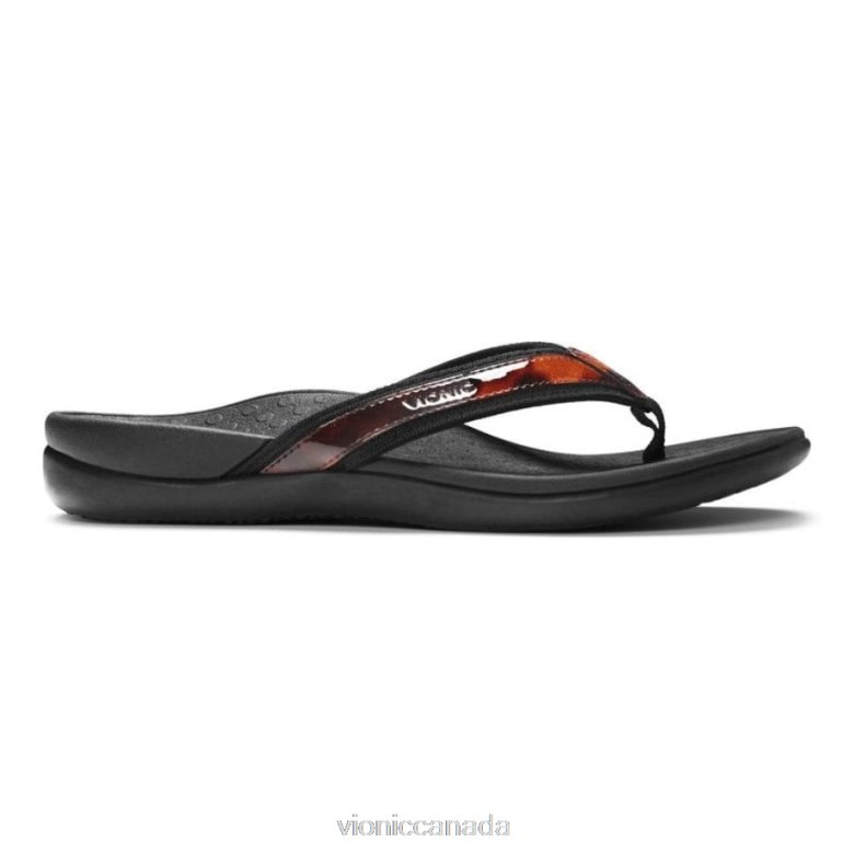 Vionic Tide II Toe Post Sandal 4642661389 Tortoise Vionic sandals canada