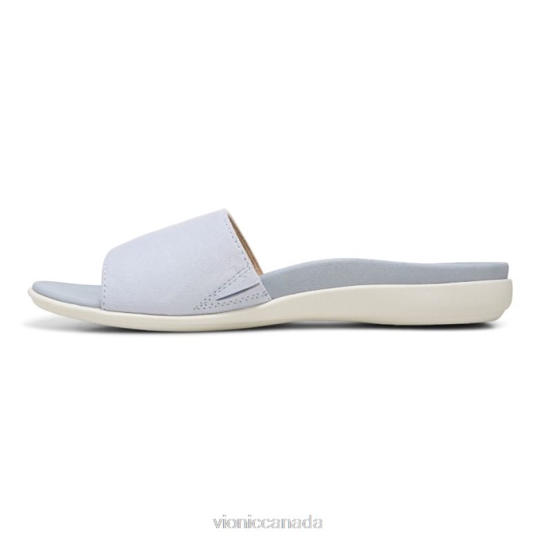 Vionic Val Slide Sandal 4642661407 Blue Haze Vionic canada shoes