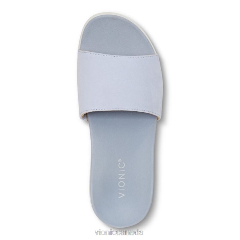 Vionic Val Slide Sandal 4642661407 Blue Haze Vionic canada shoes