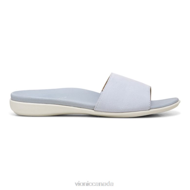 Vionic Val Slide Sandal 4642661407 Blue Haze Vionic canada shoes