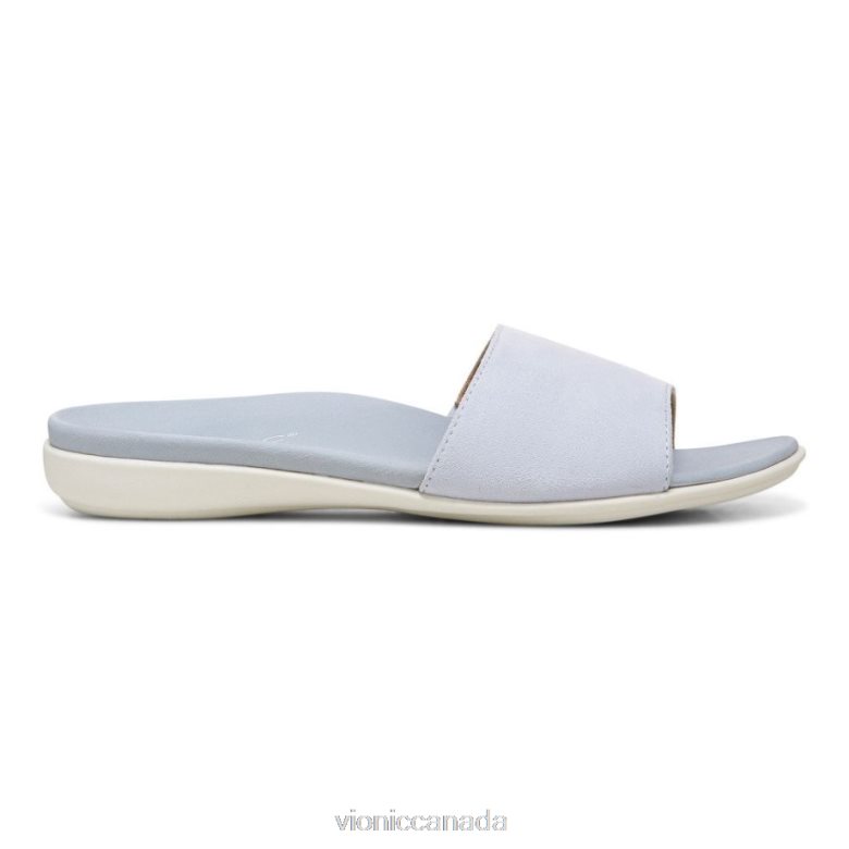 Vionic Val Slide Sandal 464266614 Blue Haze Vionic canada shoes