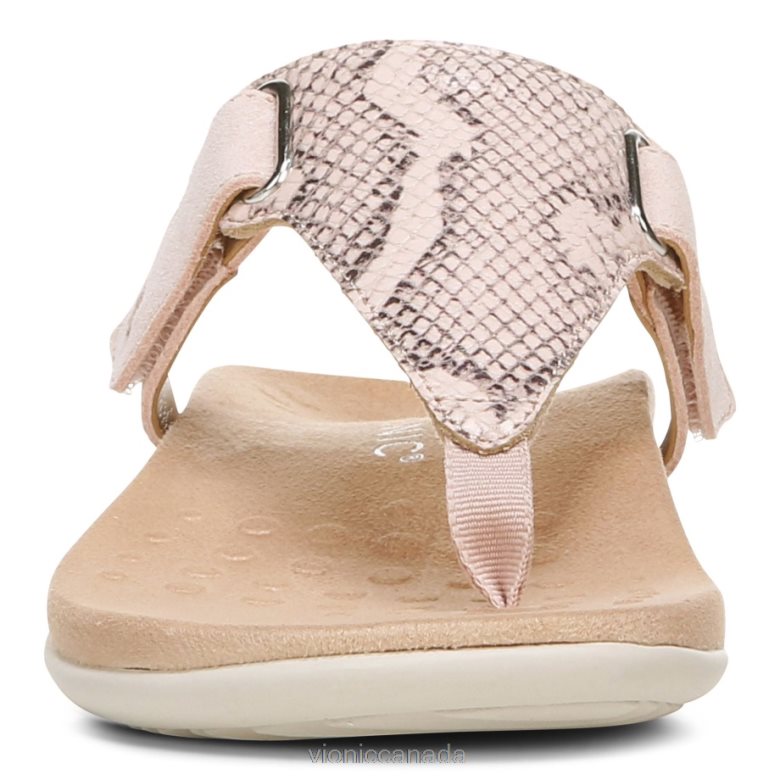 Vionic Wanda T-Strap Sandal 4642661437 Pale Blush Vionic sandals canada