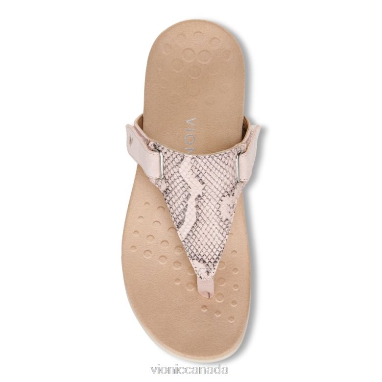 Vionic Wanda T-Strap Sandal 4642661437 Pale Blush Vionic sandals canada