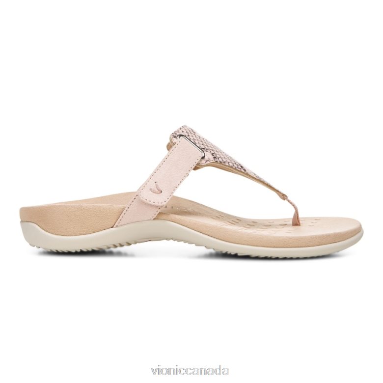 Vionic Wanda T-Strap Sandal 4642661437 Pale Blush Vionic sandals canada