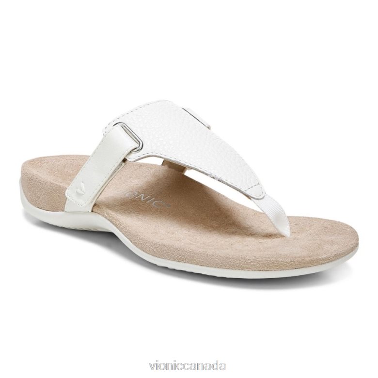 Vionic Wanda T-Strap Sandal 4642661440 Marshmallow Vionic canada sale