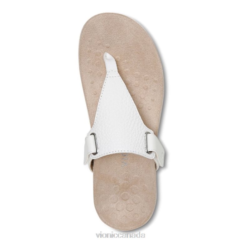 Vionic Wanda T-Strap Sandal 4642661440 Marshmallow Vionic canada sale