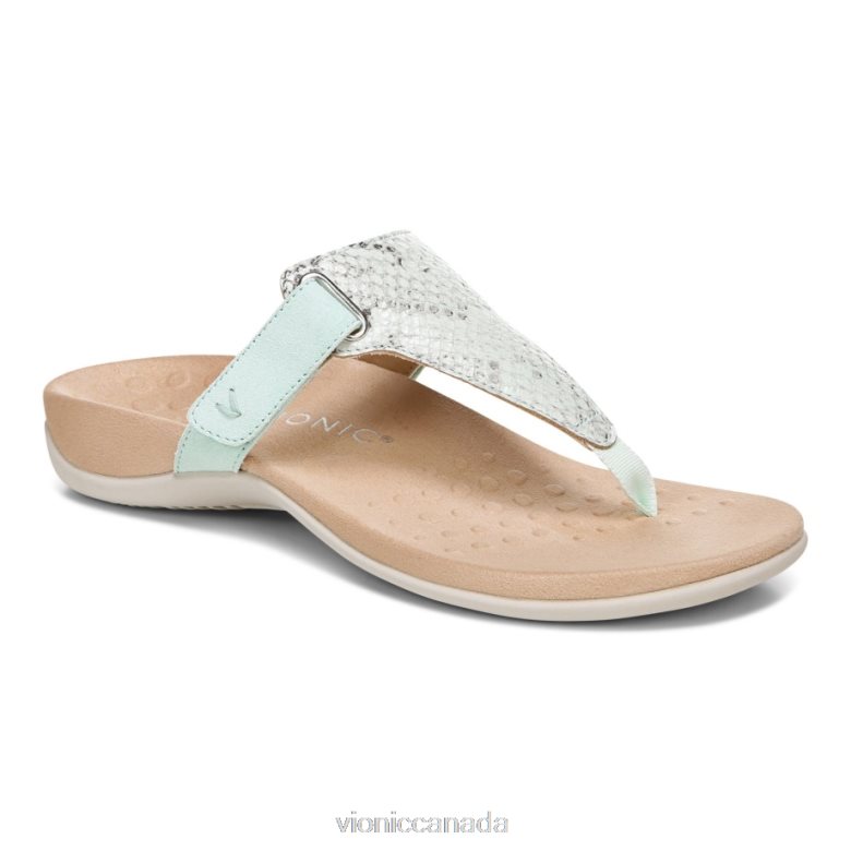 Vionic Wanda T-Strap Sandal 464266685 Seafoam Vionic shoes calgary