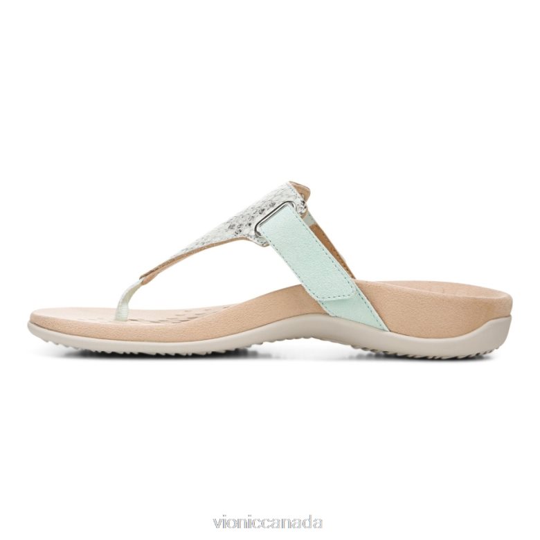 Vionic Wanda T-Strap Sandal 464266685 Seafoam Vionic shoes calgary